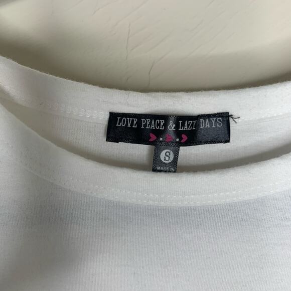 Chicago Pizza Embroidered Crop Top White Red Sz Small 100% cotton - Picture 4 of 5